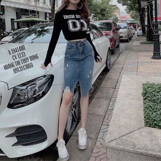 Áo thun croptop tay dài 01