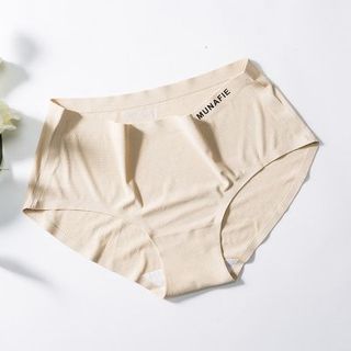 Quần lót tam giác kháng khuẩn nữ thun lạnh thông hơi không viền xuất Nhật cao cấp MUNAFIE QLNU03