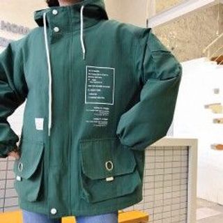 Áo khoác kaki túi hộp cho nư