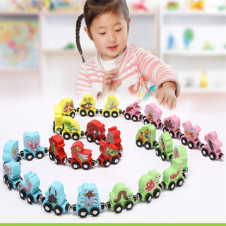 Đồ Chơi Học Chữ - Học Số - Học Con Vật Đoàn Xe Lửa Nam Châm