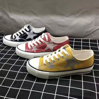 Giầy vải buộc dây nữ NGÔI SAO H62 phong cách thể thao Hàn Quốc đẹp giá rẻ GVNU08