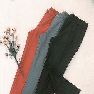 Quần tây dài xẻ lai hoặc không xẻ lai cho nữ