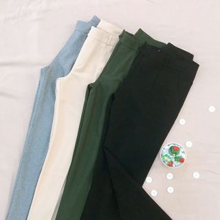 Quần tây dài xẻ lai hoặc không xẻ lai cho nữ