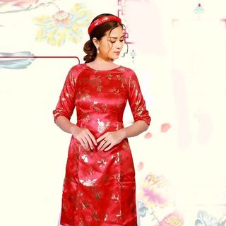 sét áo dài gấm nhủ