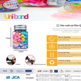 Dây thun cột tóc nhựa nguyên chất TPU an toàn cho sức khỏe và môi trường