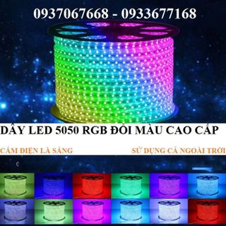 Cuộn 100m dây led 5050 RGB đổi màu chống nước