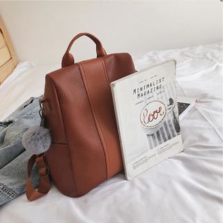 BALO DA PU PHỐI GIỮA KIÊM TÚI XÁCH ĐEO VAI ĐEO CHÉO CHỐNG TRỘM ĐI HỌC DU LỊCH 812 BL29