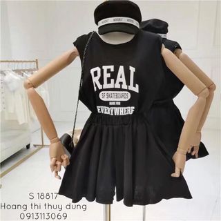 Set thể thao quần giả váy Real