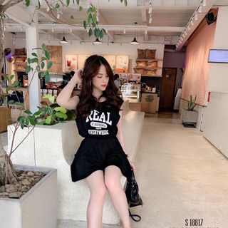 Set thể thao quần giả váy Real