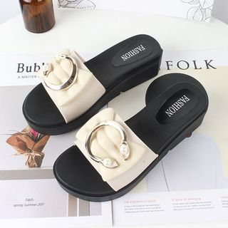 Dép nhựa nữ đẹp đế xuồng quai ngang chữ C xinh xắn DNU05
