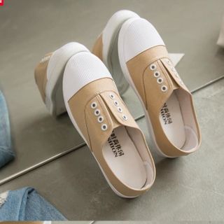 Giầy mọi lười thể thao chun ngang giầy slip on vải nữ Hàn Quốc cao cấp đẹp giá rẻ 318 GVNU03
