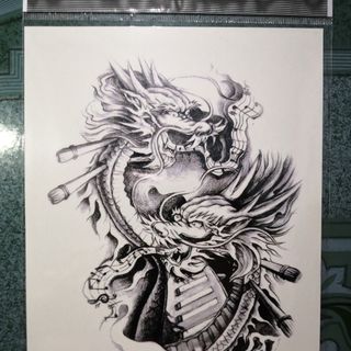 hình xăm lớn 21x15 - hình xăm dán nước 7 ngày mới phai