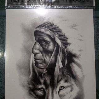 hình xăm lớn 21x15 - hình xăm dán nước 7 ngày mới phai