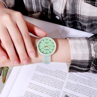 Đồng hồ nữ TAQIYA dây silicon dạ quang cao cấp phát sáng ban đêm