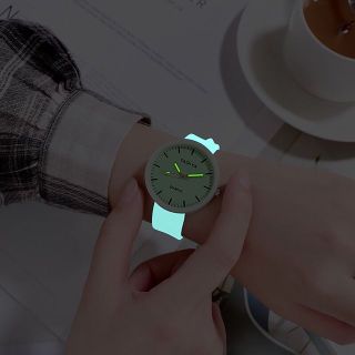 Đồng hồ nữ TAQIYA dây silicon dạ quang cao cấp phát sáng ban đêm