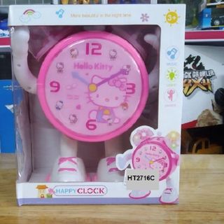 HỘP ĐỒNG HỒ KITTY PIN NHẠC ĐÈN NHẢY DANCING - HT2716C