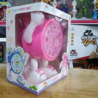 HỘP ĐỒNG HỒ KITTY PIN NHẠC ĐÈN NHẢY DANCING - HT2716C