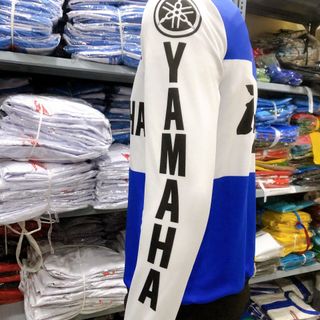 áo gió yamaha r1 trắng xanh