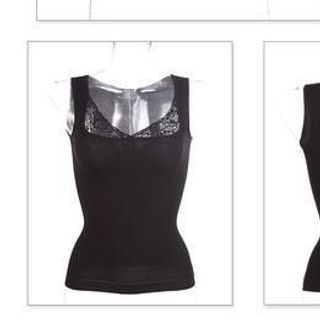 Áo 2 dây bản to croptop mặc trong vest cotton co giãn phối ren ngực ôm sát xuất Nhật MUNAFIE AHD02