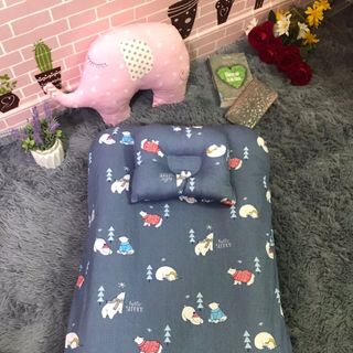 Đệm ngủ Thông minh cho bé 2 lớp tháo vỏ tặng kèm gối