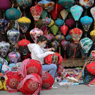 Lồng đèn hội an size 30cm nhiều size