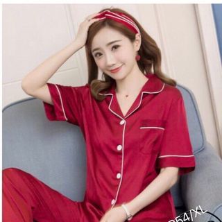 Đồ bộ Pijama Lụa Satin - quần dài viền màu -giá sỉ giá bán buôn