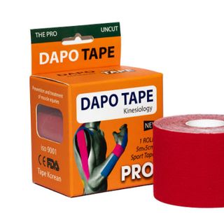 Băng Dán Cơ DapoTape Pro Uncut cuộn 5 mét x 5cm màu Đỏ