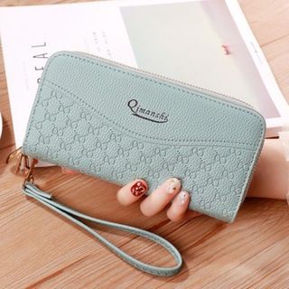 VÍ TIỀN QIMASHI HAI KHÓA KÉO SANG TRỌNG giá sỉ​ giá bán buôn