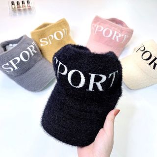 MŨ LƯỠI CHAI NHUNG NỬA ĐẦU SPORT