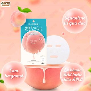 Mặt Nạ Thạch Đào Dưỡng Trắng Tinh Khiết Momopuri