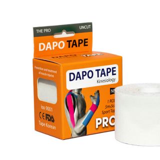 Băng Dán Cơ DapoTape Pro Uncut cuộn 5 mét x 5cm màu Trắng