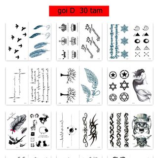 HÌNH XĂM MINI DÁN NƯỚC - GIÁ