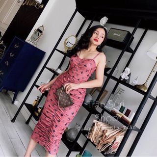 Đầm 2 dây in hoạ tiết