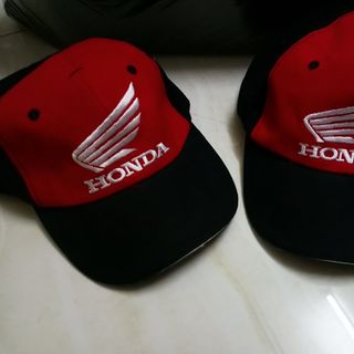 nón kết honda đỏ đen