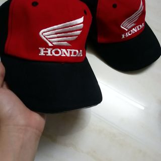 nón kết honda đỏ đen