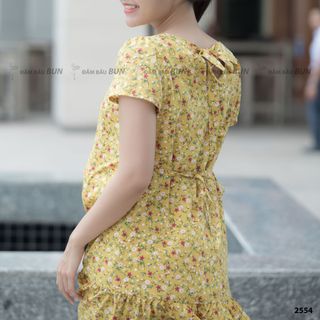 ĐẦM BẦU HỌA TIẾT HOA XINH 2554