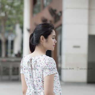 ĐẦM BẦU HỌA TIẾT HOA XINH 2554