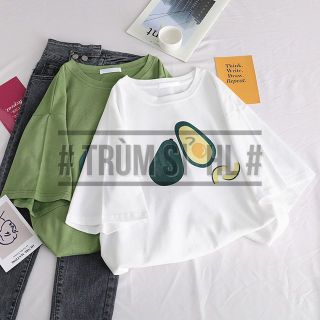 Áo Thun Tay Lỡ Trái Bơ bổ đôi