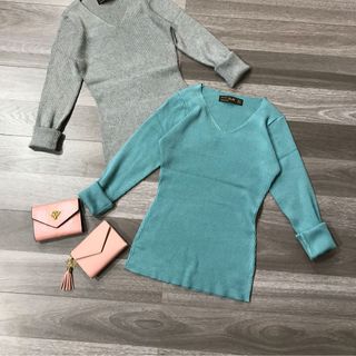 Áo len gân dệt kim tay dài xịn đẹp