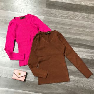 Áo len gân dệt kim tay dài xịn đẹp