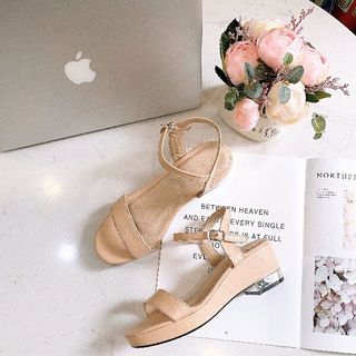 Giày Sandal đế xuồng bản ngang cao 5p