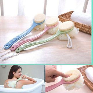 Cây cọ lưng kèm bông tắm 2 in 1 tiện lợi