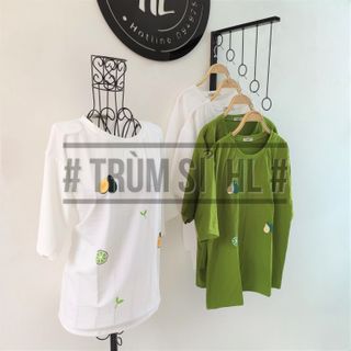 Áo Thun Tay Lỡ Quả Bơ