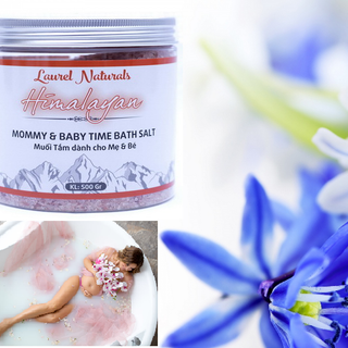 Muối Himalaya Tắm Dành Cho Mẹ Và Bé Laurel Naturals