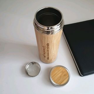 bình giữ nhiệt vỏ tre 500 ml