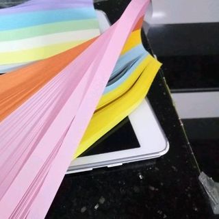 giấy xếp sao có 10 màu