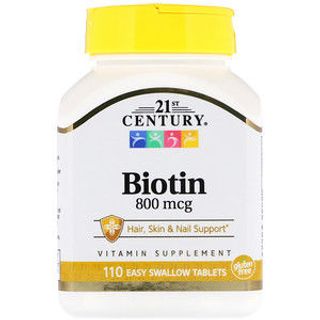 Hàng Mỹ 21st Century Viên uống Biotin đẹp da tóc móng - 100 viên