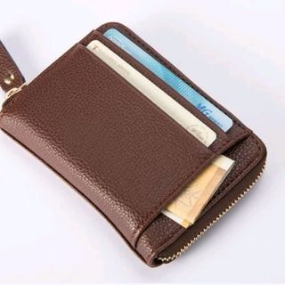 ví mini khóa kéo da pu