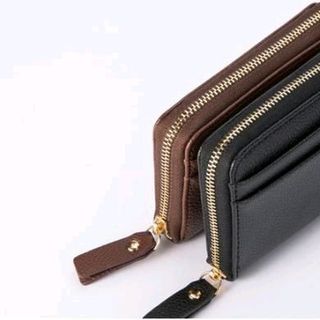 ví mini khóa kéo da pu