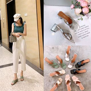 Guốc cắt la sơn cạnh gót 5p cực êm